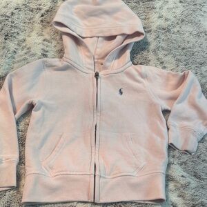 Pink Kids Polo Hoodie